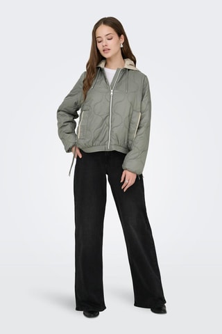 Anorak con capucha - Verde oliva