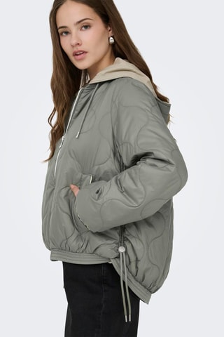 Anorak con capucha - Verde oliva