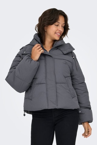 Anorak con capucha - Negro