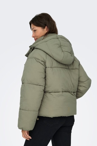 Anorak con capucha - Caqui