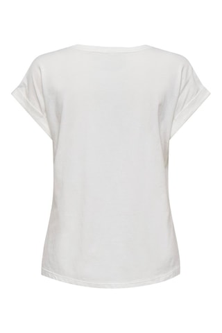 Camiseta regular fit de algodón orgánico - Blanco