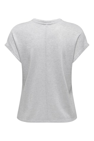 Camiseta regular fit - Gris claro jaspeado