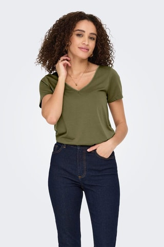 Camiseta regular fit - Caqui