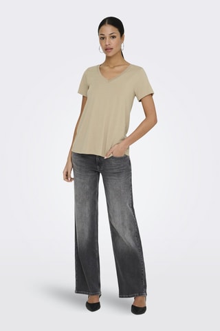 Camiseta regular fit - Beige