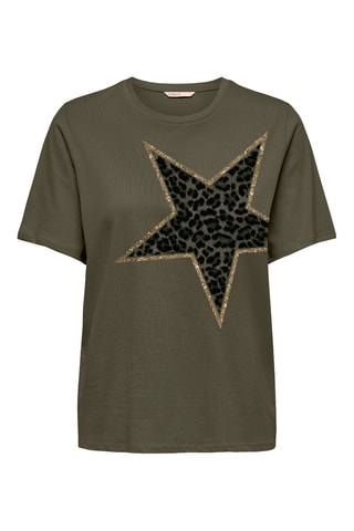 Camiseta regular fit de algodón orgánico - Caqui