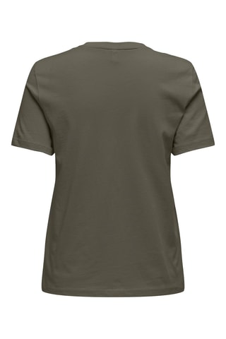 Camiseta regular fit de algodón orgánico - Caqui