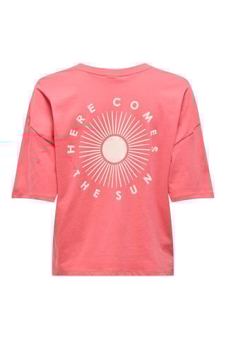 Camiseta oversize - Rosa