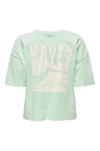 Camiseta oversize - Verde claro