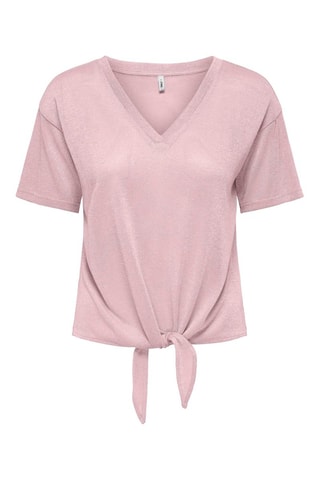 Camiseta anudada - Violeta