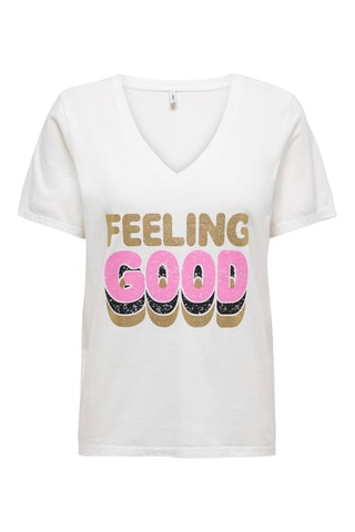 Camiseta regular fit de algodón orgánico - Blanco