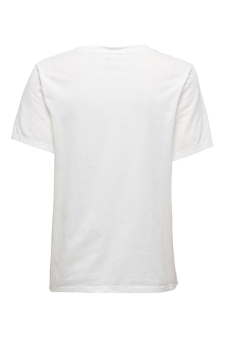 Camiseta regular fit de algodón orgánico - Blanco