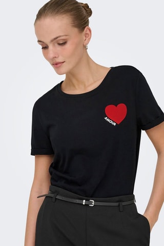 Camiseta regular fit - Negro