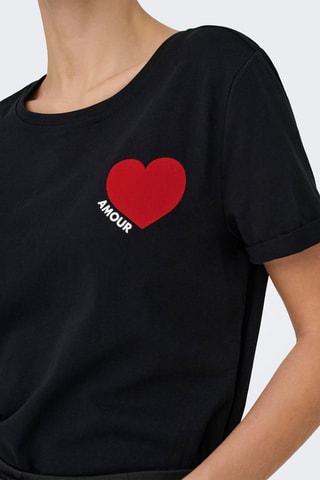 Camiseta regular fit - Negro