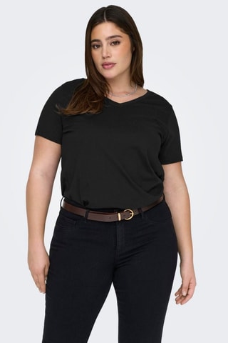 T-shirt em algodão biológico - Preto