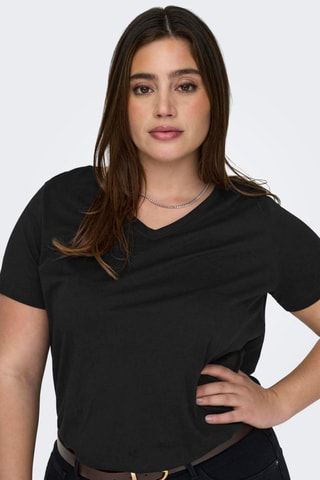 T-shirt em algodão biológico - Preto