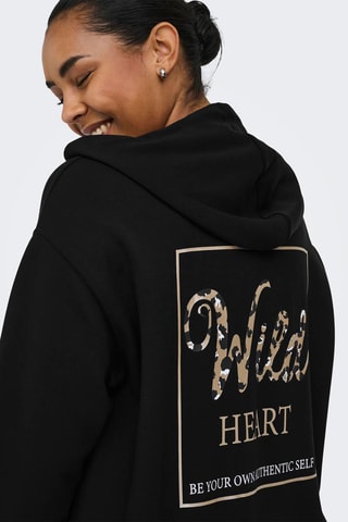 Sudadera con capucha - Negro