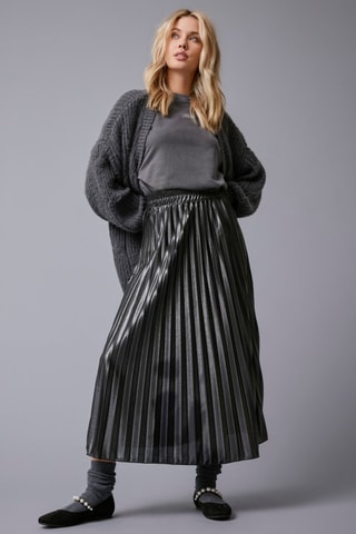 Falda plisada - Negro