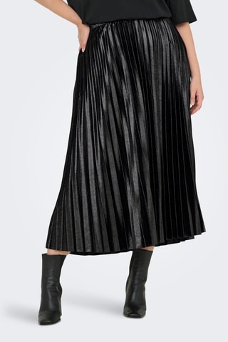 Falda plisada - Negro
