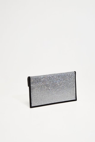 Geitenleren Clutch - Zilverkleurig