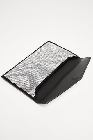 Geitenleren Clutch - Zilverkleurig