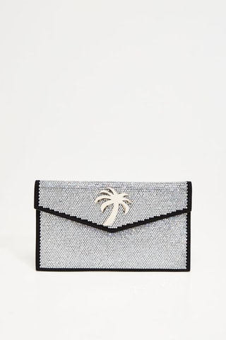 Geitenleren Clutch - Zilverkleurig