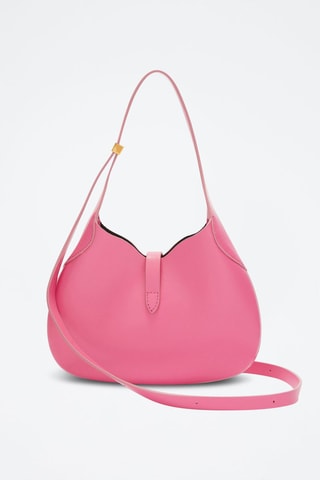 Leren Schoudertas  Roze