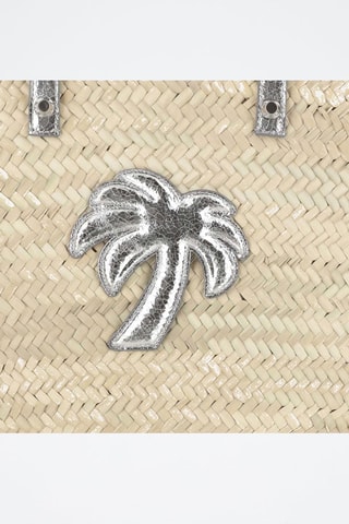 Shopper - Beige en zilverkleurig