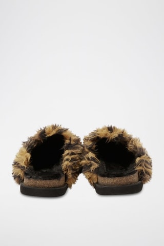 Gevoerde Clogs - Beige en Zwart