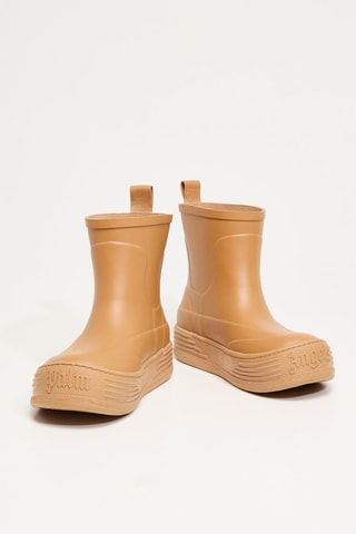 Platform Boots - Beige