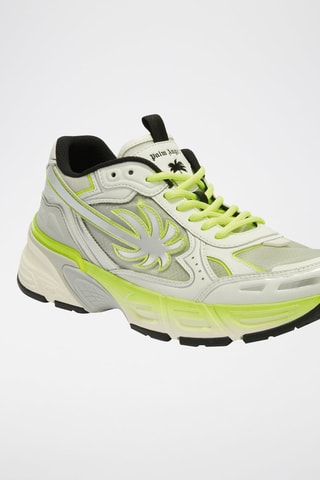 Leren Sneakers - Geel en zilverkleurig