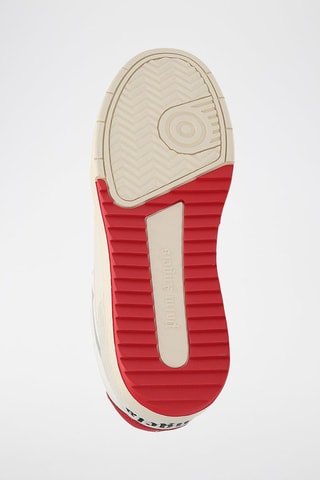 Leren Sneakers - Wit en rood