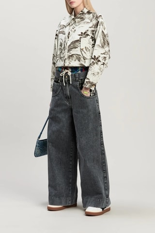 Jeans Wide Legs - Grijs