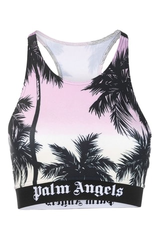 Crop top met dip and dye - Lichtpaars