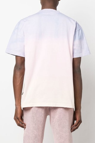 T-shirt Tie and Dye - Poederroze en paars