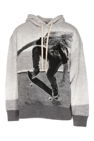 Sweater met Capuchon - Gemêleerd Lichtgrijs