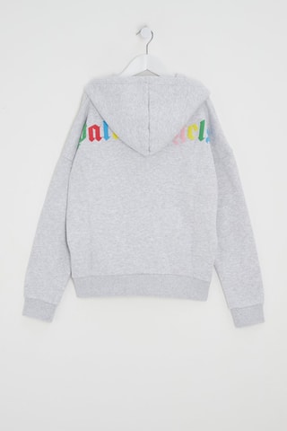 Sweater met Capuchon - Gemêleerd Lichtgrijs