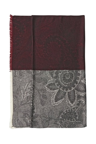 Foulard - Bordeaux e grigio