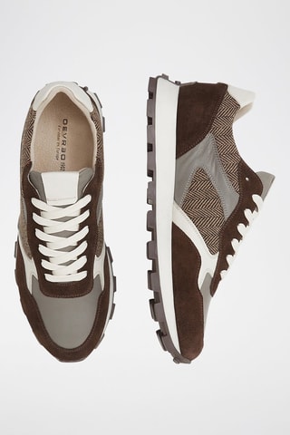 Sneakers in pelle - Marrone scuro