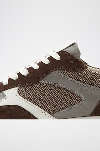 Sneakers in pelle - Marrone scuro