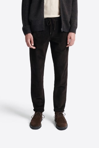 Pantaloni in velluto - Marrone scuro