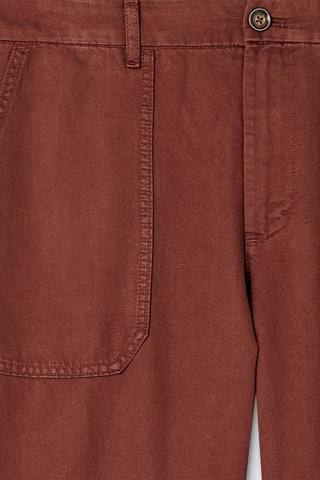 Pantaloni chino in lino - Marrone