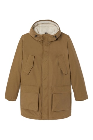 Parka con cappuccio - Cammello