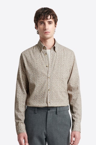 Camicia slim - Beige