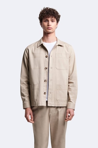 Sovracamicia regular - Beige