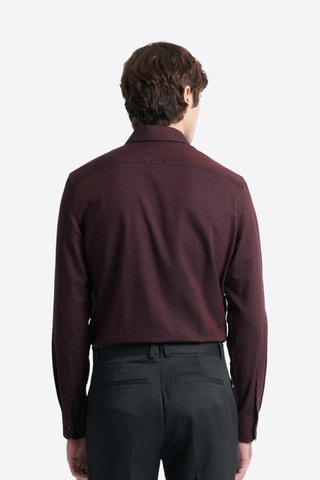 Camicia slim - Bordeaux