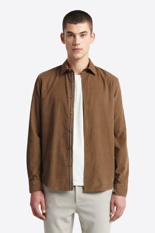 Camicia in velluto - Marrone