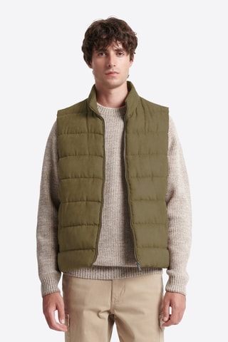 Piumino senza maniche - Marrone