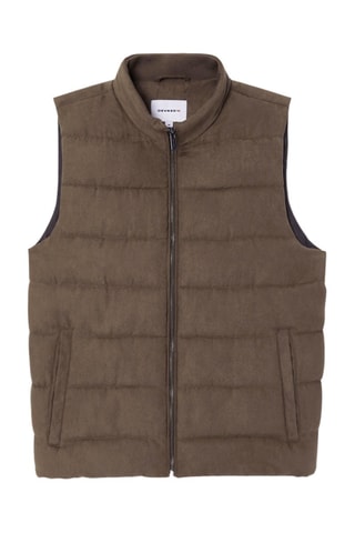 Piumino senza maniche - Marrone