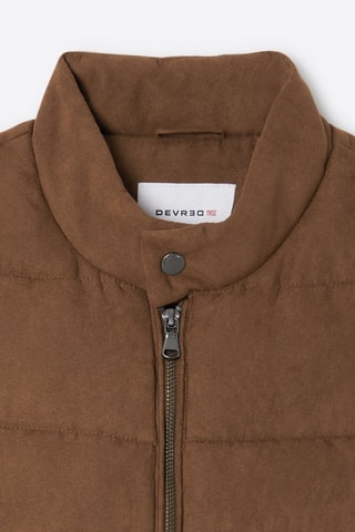 Piumino senza maniche - Marrone