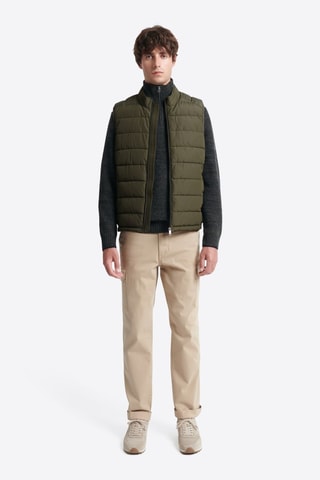 Piumino senza maniche - Kaki